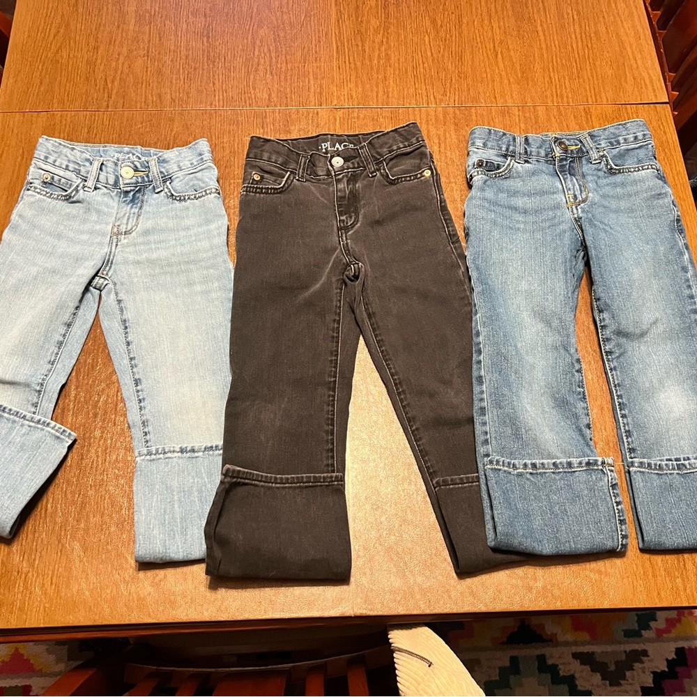 The Children's Place Kids' Jeans - Light Blue, Black, and Medium Blue